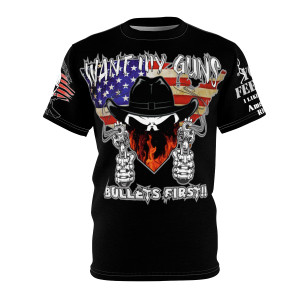 want my guns 2nd Unisex AOP Cut & Sew Tee want my guns 2nd Unisex AOP Cut & Sew Tee