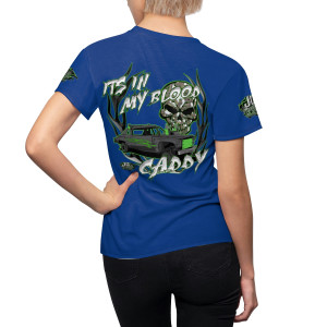  Its In my blood caddy Blue Women's Cut & Sew Tee (AOP)