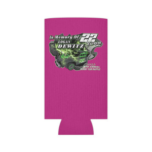 Logan Dewitz 2023 Pink Can Cooler Logan Dewitz 2023 Pink Can Cooler