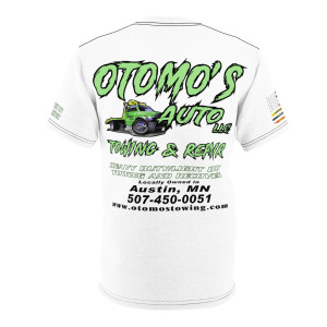 Otomos Auto Towing and Repair light shirt Unisex Cut & Sew Tee (AOP) Otomos Auto Towing and Repair light shirt Unisex Cut & Sew Tee (AOP)