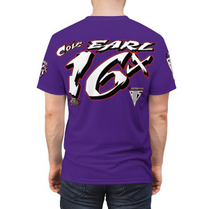 Cole Earl purple  Unisex Cut & Sew Tee (AOP)