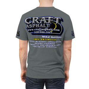Craft Asphalt gray Unisex Cut & Sew Tee (AOP) Craft Asphalt gray Unisex Cut & Sew Tee (AOP)