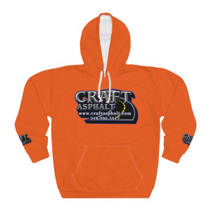Craft Asphalt orange Unisex Pullover Hoodie (AOP)