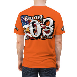 Emma Leonard orange Unisex Cut & Sew Tee (AOP) Emma Leonard orange Unisex Cut & Sew Tee (AOP)