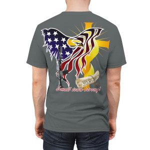 small town strong Unisex Cut & Sew Tee (AOP) small town strong Unisex Cut & Sew Tee (AOP)