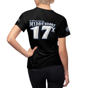 Jackson Middendorf black Women's Cut & Sew Tee (AOP) Jackson Middendorf black Women's Cut & Sew Tee (AOP)