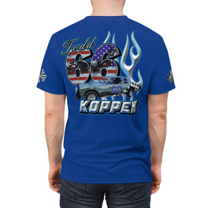 Todd Koppen blue Unisex Cut & Sew Tee (AOP) Todd Koppen blue Unisex Cut & Sew Tee (AOP)