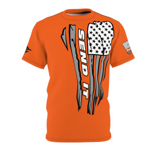 SIBOC orange Unisex Cut & Sew Tee (AOP)