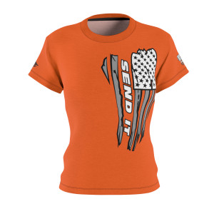 SIBTO orange Women's Cut & Sew Tee (AOP)