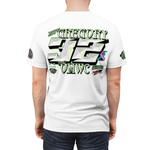 Jackson Gregory 23 white Unisex Cut & Sew Tee (AOP) Jackson Gregory 23 white Unisex Cut & Sew Tee (AOP)