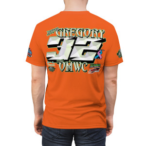 Jackson Gregory 23 orange Unisex Cut & Sew Tee (AOP) Jackson Gregory 23 orange Unisex Cut & Sew Tee (AOP)
