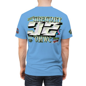 Jackson Gregory 23 lt blue Unisex Cut & Sew Tee (AOP) Jackson Gregory 23 lt blue Unisex Cut & Sew Tee (AOP)