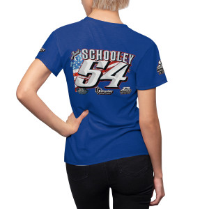 Jack Schooley blue Women's Cut & Sew Tee (AOP) Jack Schooley blue Women's Cut & Sew Tee (AOP)