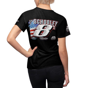 Jim Schooley black Women's Cut & Sew Tee (AOP) Jim Schooley black Women's Cut & Sew Tee (AOP)
