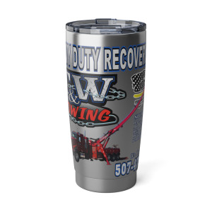 T&W Towing yellow line Vagabond 20oz Tumbler T&W Towing yellow line Vagabond 20oz Tumbler