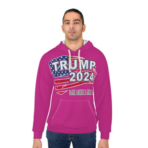 MAGA pink Unisex Pullover Hoodie (AOP)