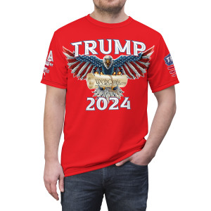Trump We The People red Unisex Cut & Sew Tee (AOP) Trump We The People red Unisex Cut & Sew Tee (AOP)