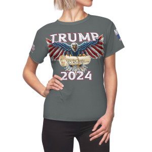 Trump We The People gray Women's Cut & Sew Tee (AOP) Trump We The People gray Women's Cut & Sew Tee (AOP)