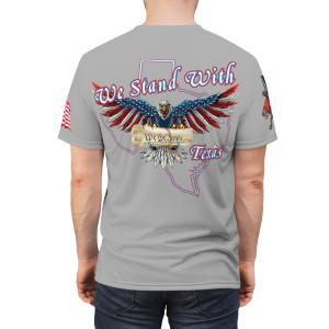 We stand with Texas 1 lt gray Unisex Cut & Sew Tee (AOP) We stand with Texas 1 lt gray Unisex Cut & Sew Tee (AOP)