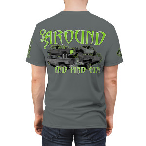 F Around green gray Unisex Cut & Sew Tee (AOP) F Around green gray Unisex Cut & Sew Tee (AOP)