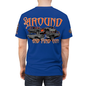 F Around orange blue Unisex Cut & Sew Tee (AOP) F Around orange blue Unisex Cut & Sew Tee (AOP)