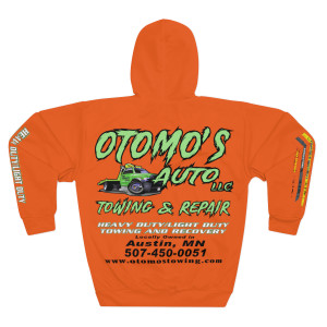 Otomos Auto Towing and Repair light orange Unisex Pullover Hoodie (AOP) Otomos Auto Towing and Repair light orange Unisex Pullover Hoodie (AOP)