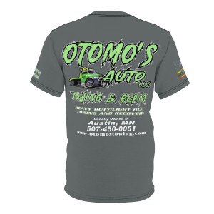 Otomos Auto Towing and Repair dark dk gray shirt Unisex Cut & Sew Tee (AOP) Otomos Auto Towing and Repair dark dk gray shirt Unisex Cut & Sew Tee (AOP)