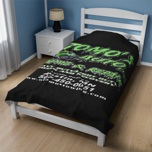Otomos Auto Towing and Repair Velveteen Plush Blanket Otomos Auto Towing and Repair Velveteen Plush Blanket