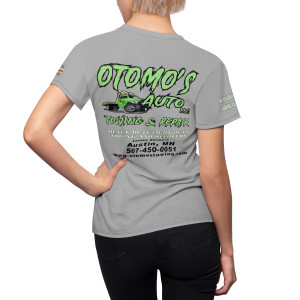 Otomos Auto Towing and Repair light lt gray Women's Cut & Sew Tee (AOP) Otomos Auto Towing and Repair light lt gray Women's Cut & Sew Tee (AOP)