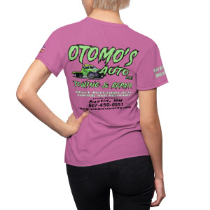Otomos Auto Towing and Repair light pink Women's Cut & Sew Tee (AOP) Otomos Auto Towing and Repair light pink Women's Cut & Sew Tee (AOP)