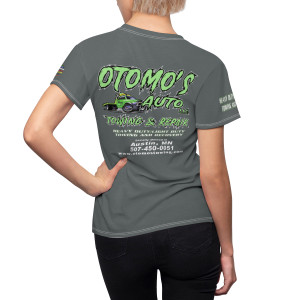 Otomos Auto Towing and Repair dark dk gray Women's Cut & Sew Tee (AOP) Otomos Auto Towing and Repair dark dk gray Women's Cut & Sew Tee (AOP)