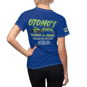 Otomos Auto Towing and Repair dark dk blue Women's Cut & Sew Tee (AOP) Otomos Auto Towing and Repair dark dk blue Women's Cut & Sew Tee (AOP)