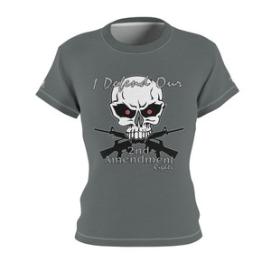 IDO 1 dk gray Women's Cut & Sew Tee (AOP)  IDO 1 dk gray Women's Cut & Sew Tee (AOP)