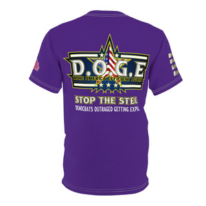 DOGE purple Unisex Cut & Sew Tee (AOP) DOGE purple Unisex Cut & Sew Tee (AOP)