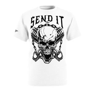 send it black front Unisex Cut & Sew Tee (AOP) send it black front Unisex Cut & Sew Tee (AOP)