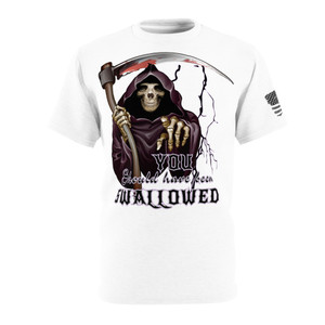you should have been swallowed Unisex Cut & Sew Tee (AOP) you should have been swallowed Unisex Cut & Sew Tee (AOP)