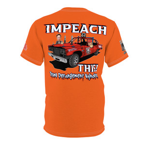 impeach this old iron orange Unisex Cut & Sew Tee (AOP) impeach this old iron orange Unisex Cut & Sew Tee (AOP)