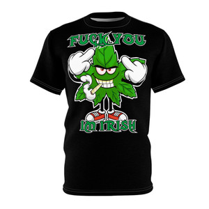 fu im irish black Unisex Cut & Sew Tee (AOP)