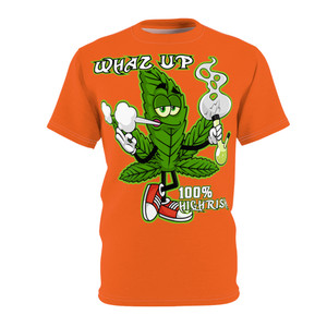 Highrish orange Unisex Cut & Sew Tee (AOP)