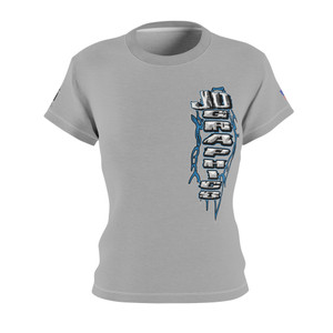 JD BLUE lt gray Women's Cut & Sew Tee (AOP) JD BLUE lt gray Women's Cut & Sew Tee (AOP)