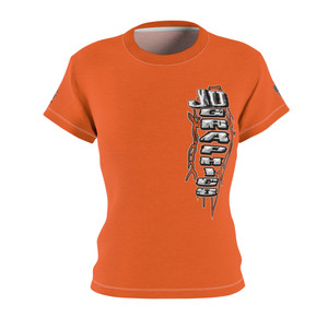 JD ORANGE orange Women's Cut & Sew Tee (AOP)