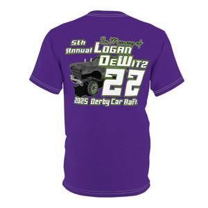 Logan DeWitz 5th Annual purple Unisex Cut & Sew Tee (AOP)
