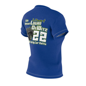 Logan DeWitz 5th Annual blue Women's Cut & Sew Tee (AOP)