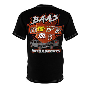 Baas Motorsports 2025 black Unisex Cut & Sew Tee (AOP)