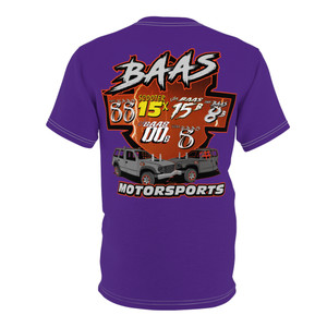 Baas Motorsports 2025 purple Unisex Cut & Sew Tee (AOP)