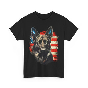 German Shepard flag Unisex Heavy Cotton Tee