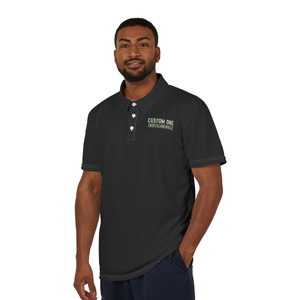Custom One Unisex Polo Shirt (AOP) Custom One Unisex Polo Shirt (AOP)