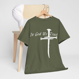 In God We Trust Light Print Unisex Heavy Cotton Tee In God We Trust Light Print Unisex Heavy Cotton Tee
