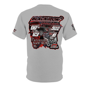 Team CJ Motorsports Black iron 2 lt gray Unisex Cut & Sew Tee (AOP) Team CJ Motorsports Black iron 2 lt gray Unisex Cut & Sew Tee (AOP)