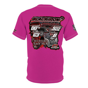 Team CJ Motorsports Black iron 2 pink Unisex Cut & Sew Tee (AOP) Team CJ Motorsports Black iron 2 pink Unisex Cut & Sew Tee (AOP)